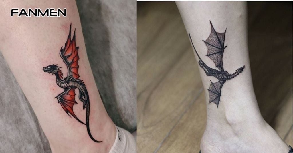 Hình xăm rồng ở chân