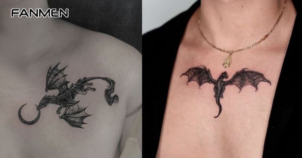 Hình xăm rồng ở ngực