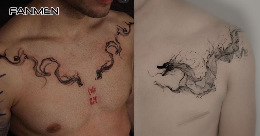 Hình xăm rồng ở ngực
