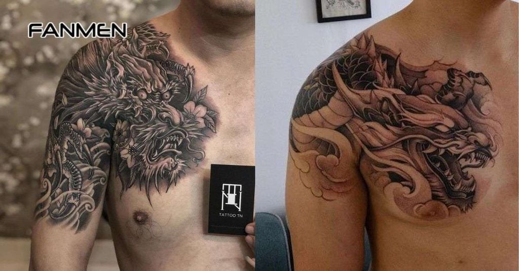 Hình xăm rồng Trần Hạo Nam