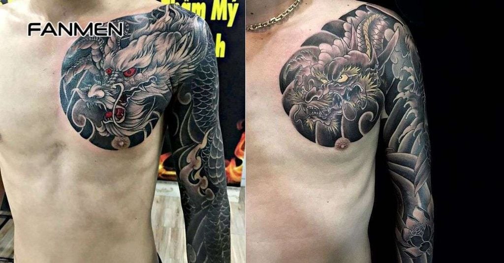 Hình xăm rồng Trần Hạo Nam