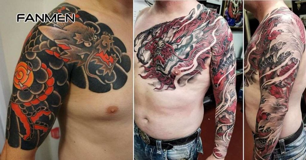 Hình xăm rồng Trần Hạo Nam