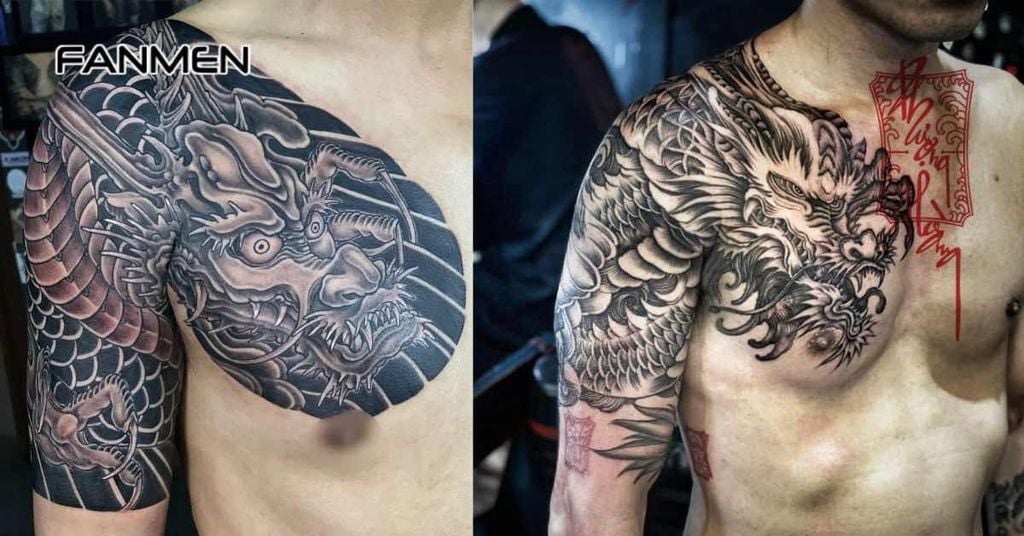 Hình xăm rồng Trần Hạo Nam