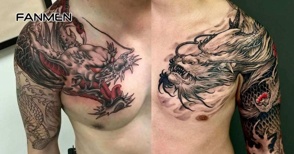 Hình xăm rồng Trần Hạo Nam