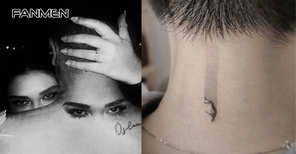 Hình xăm sau gáy nam đơn giản 10