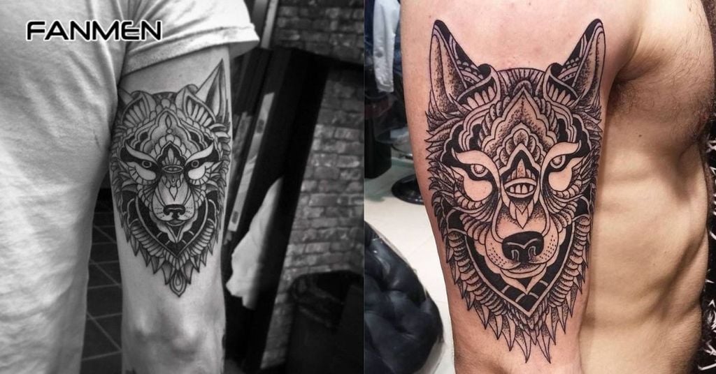 Hình xăm sói Maori 6