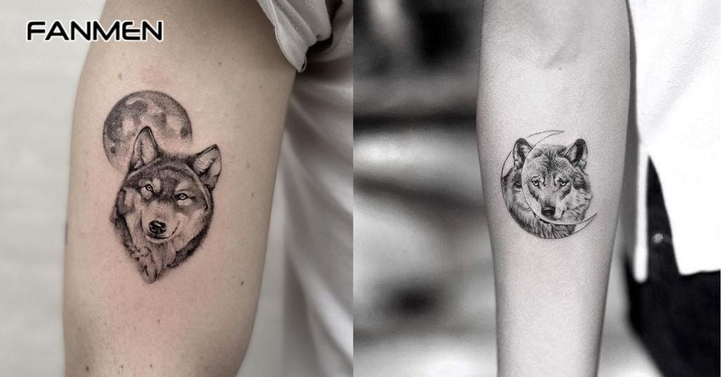 Hình xăm sói mini 7