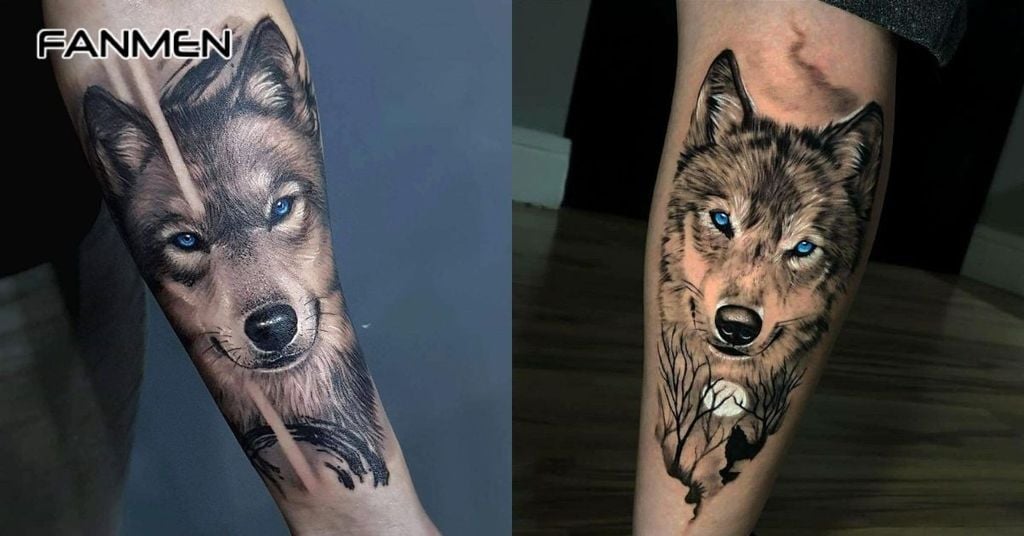 Hình xăm sói Realistic 5