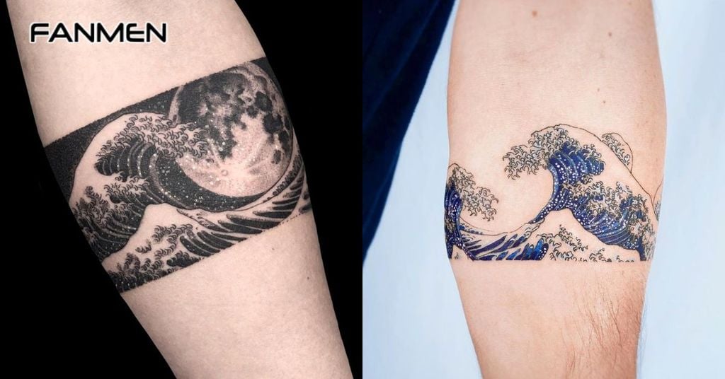 Hình xăm sóng biển