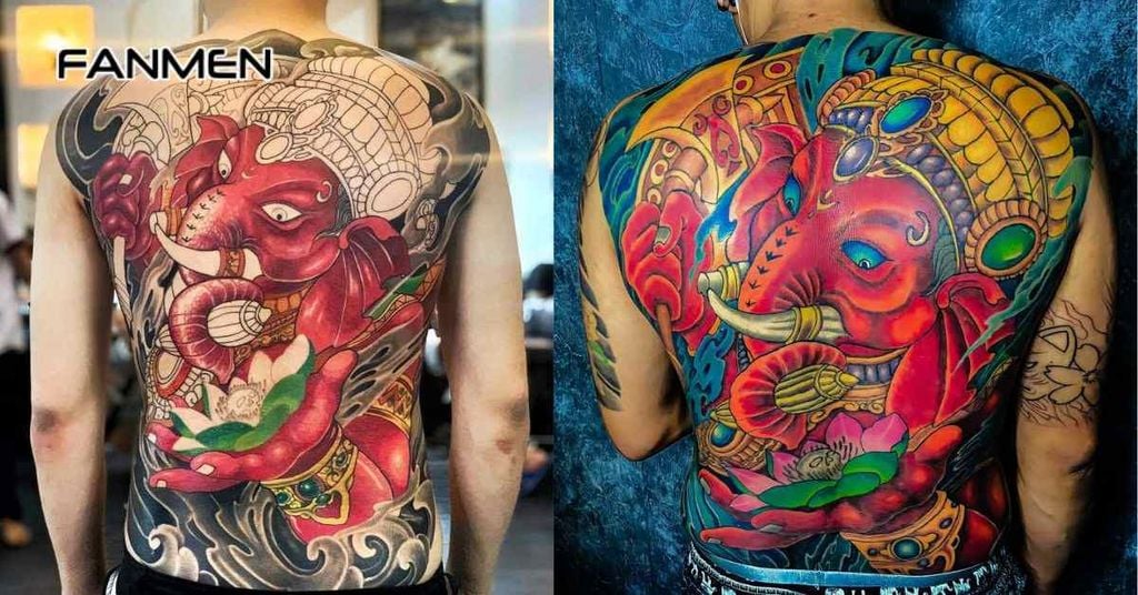 Hình xăm Thái Lan thần voi