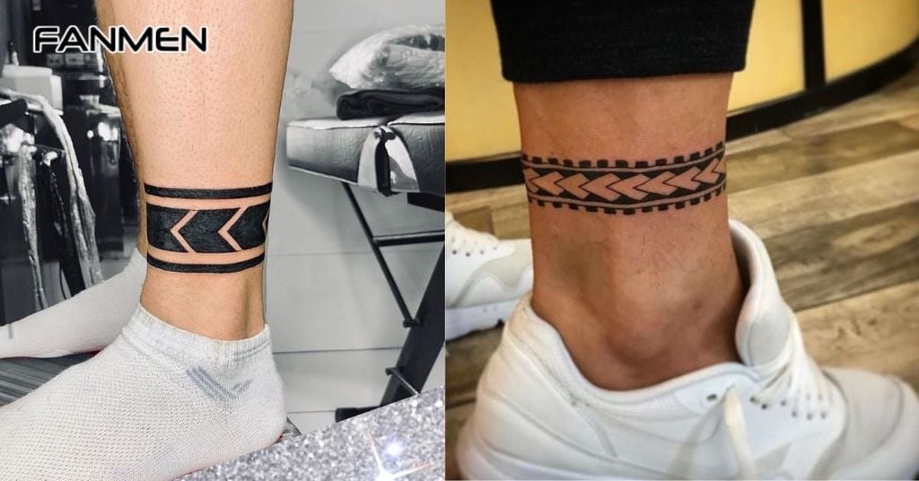 Hình xăm ở chân tối giản 4