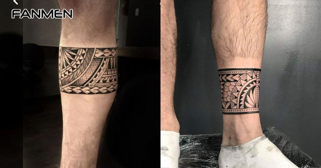 Hình xăm trống đồng Việt Nam ở chân 2