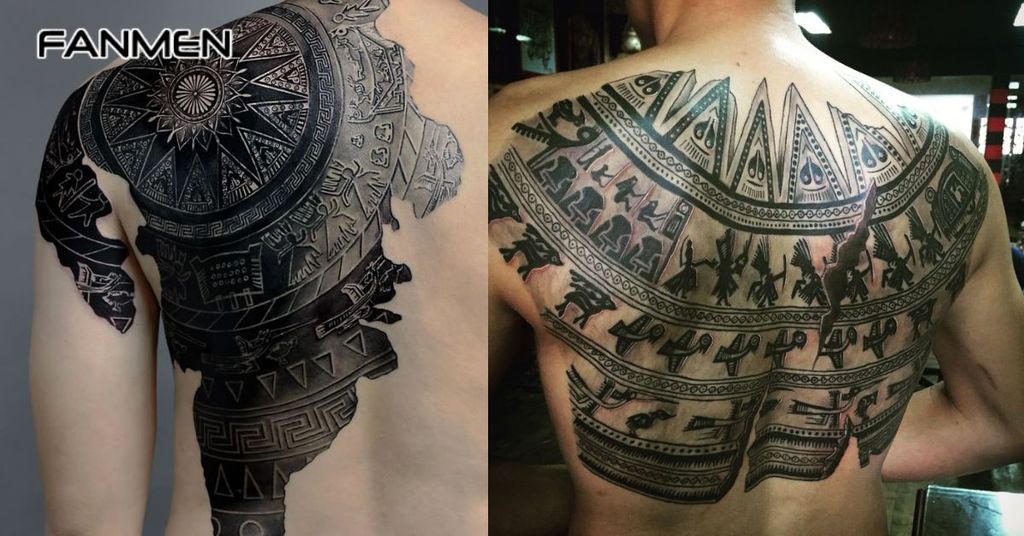 Hình xăm trống đồng Việt Nam ở lưng