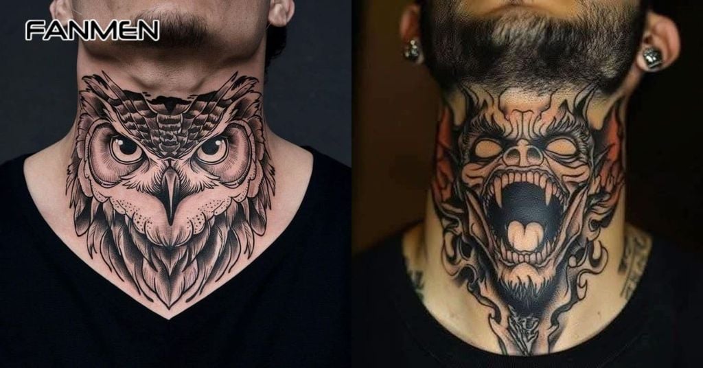 Hình xăm ở trước cổ nam 12