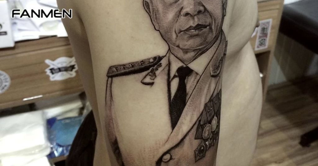 Hình xăm Võ Nguyên Giáp 2
