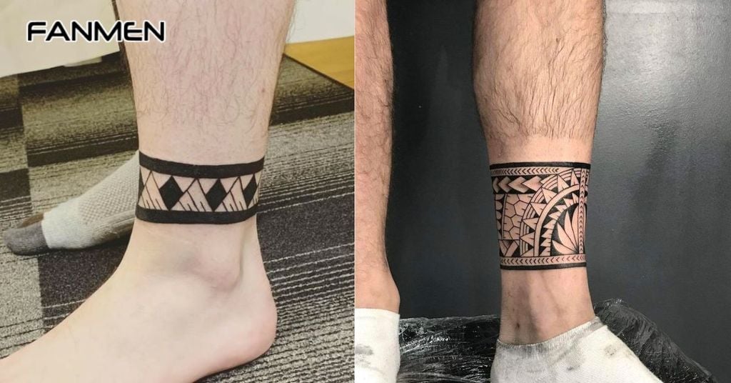 Hình xăm vòng cổ chân cho nam 1