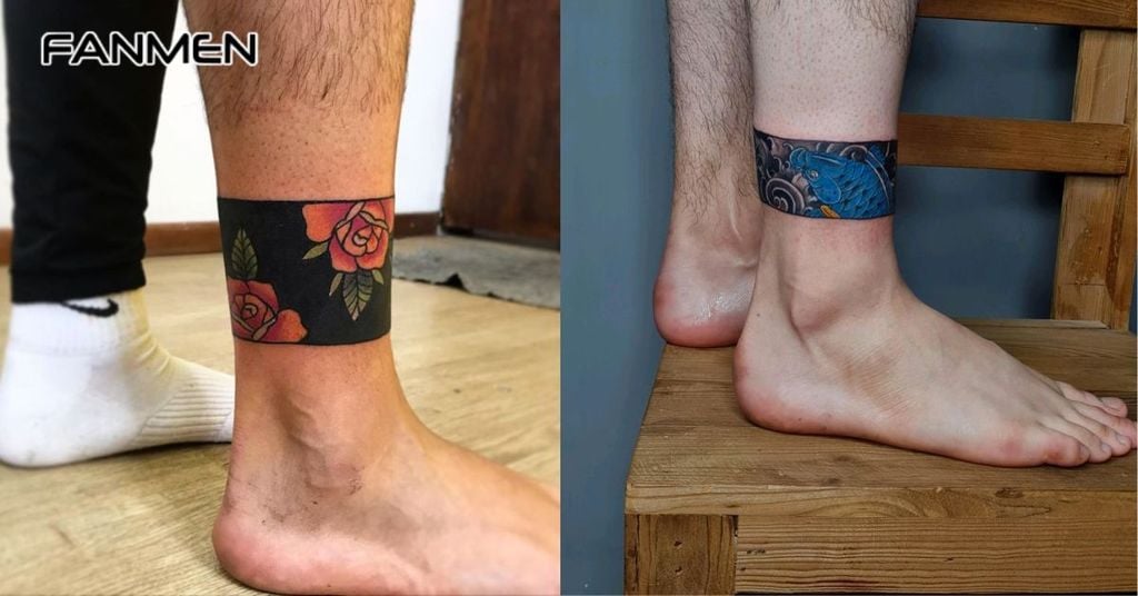 Hình xăm vòng cổ chân cho nam 8