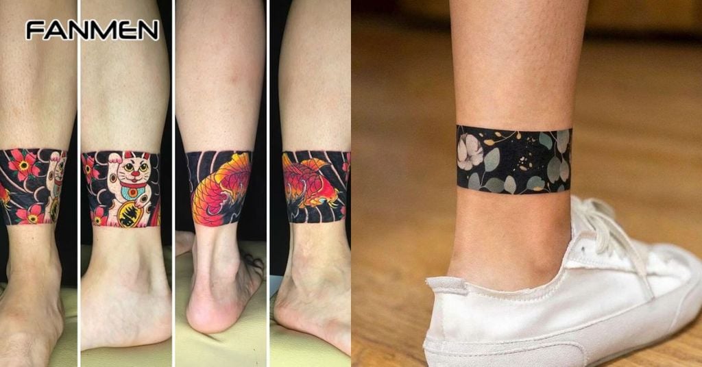 Hình xăm vòng cổ chân cho nam 10