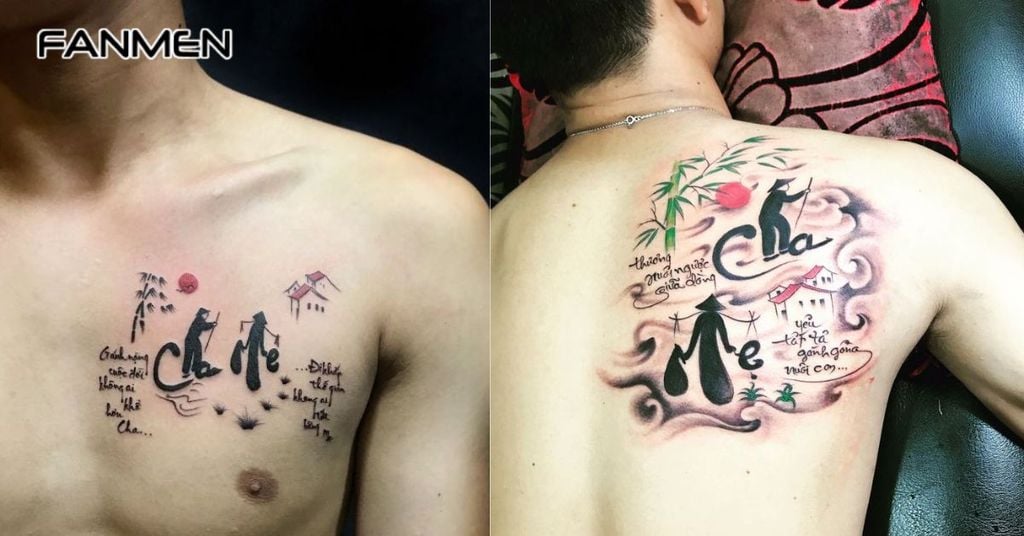Hình xăm chữ ý nghĩa về gia đình