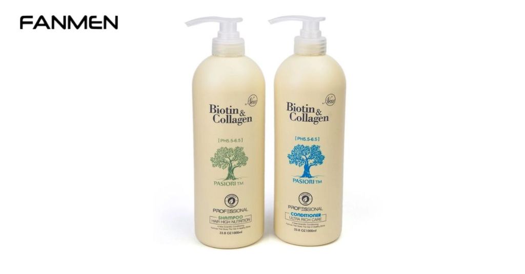 Dầu gội phục hồi tóc hư tổn cho nam Biotin & Collagen trắng