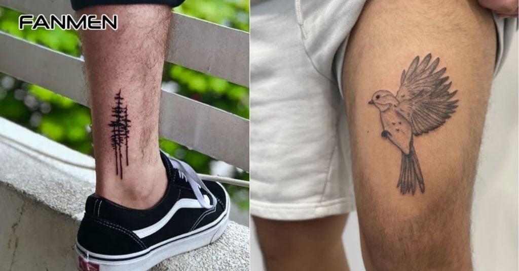 lợi ích của hình xăm đơn giản ở chân nam