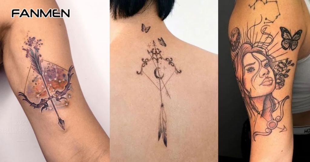 Hình Xăm Nhân Mã Kết Hợp Yếu Tố Khác 3