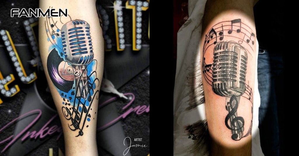 Hình xăm nốt nhạc cho nam mẫu 26