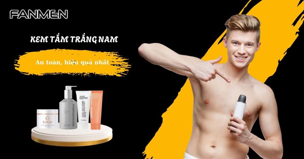 kem tắm trắng nam