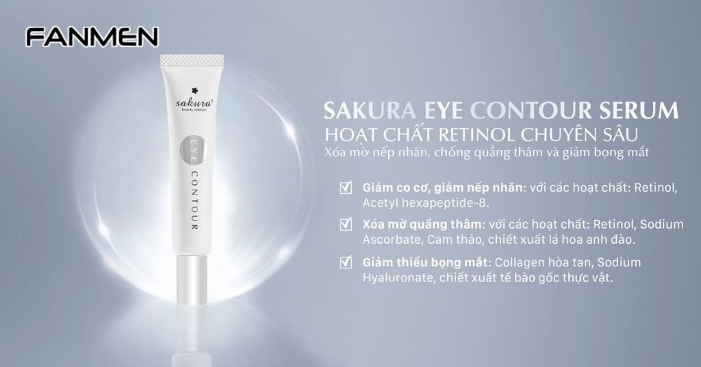 Kem trị nhăn vùng mắt Sakura Eye Contour Serum