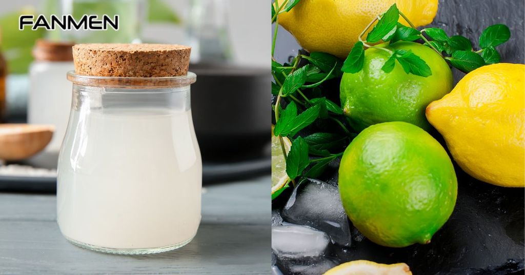 Kết hợp nước vo gạo với chanh