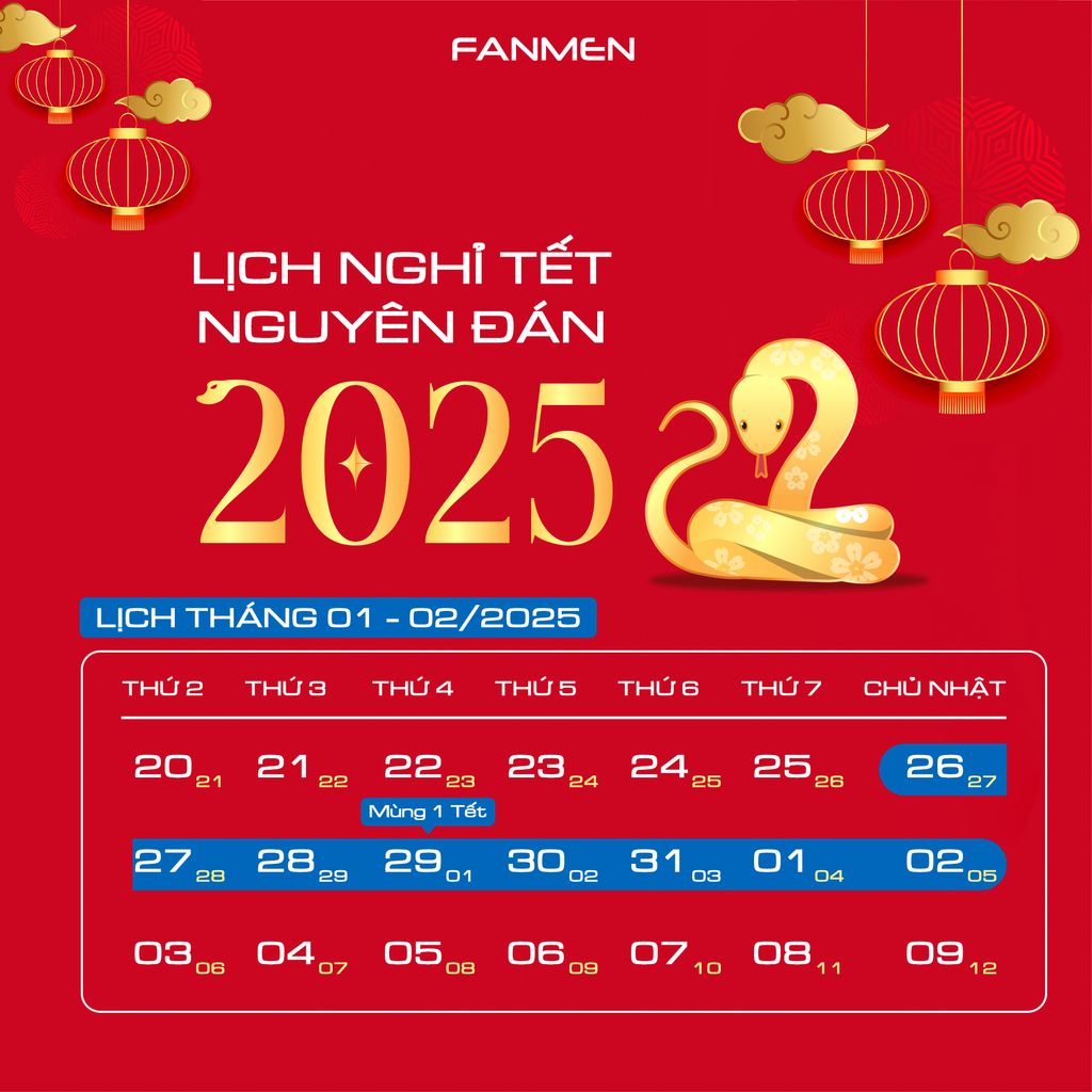 lịch nghỉ tết nguyên đán 2025