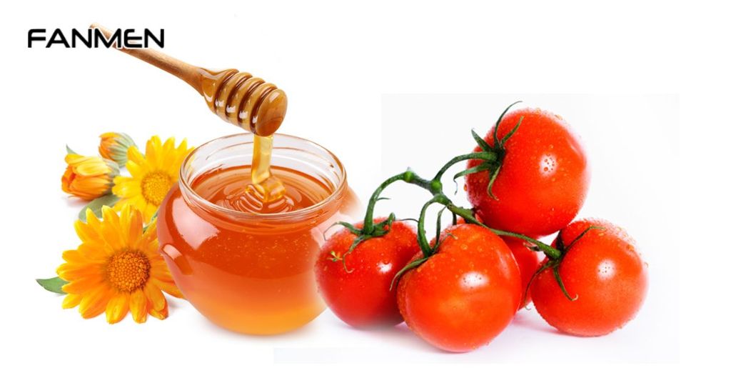 Làm trắng da bằng mật ong và cà chua