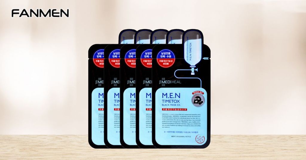 Mặt nạ cho da dầu nam giới Mediheal M.E.N Timetox Black Mask EX