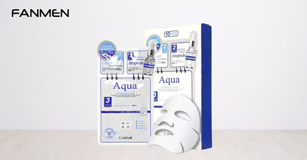 Mặt nạ dưỡng da 3 bước cấp ẩm sâu Rainbow L'Affair Aqua Skin Renewa