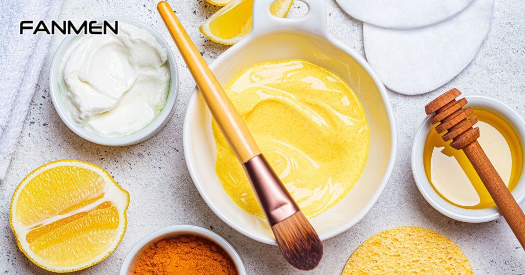 Mặt nạ với tinh bột nghệ