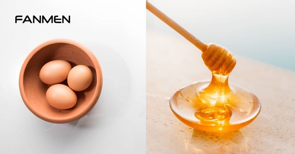 Đắp mặt nạ trắng da từ mật ong và trứng gà