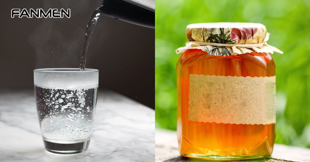 Súc miệng bằng kết hợp mật ong và nước ấm