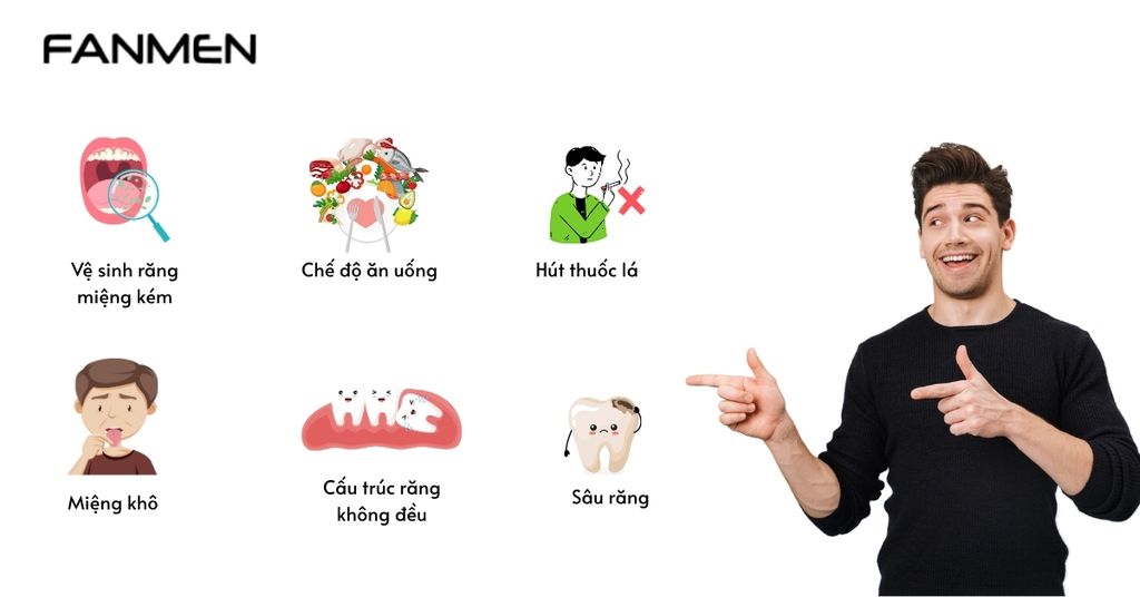 Nguyên nhân hình thành cao răng gây hôi miệng