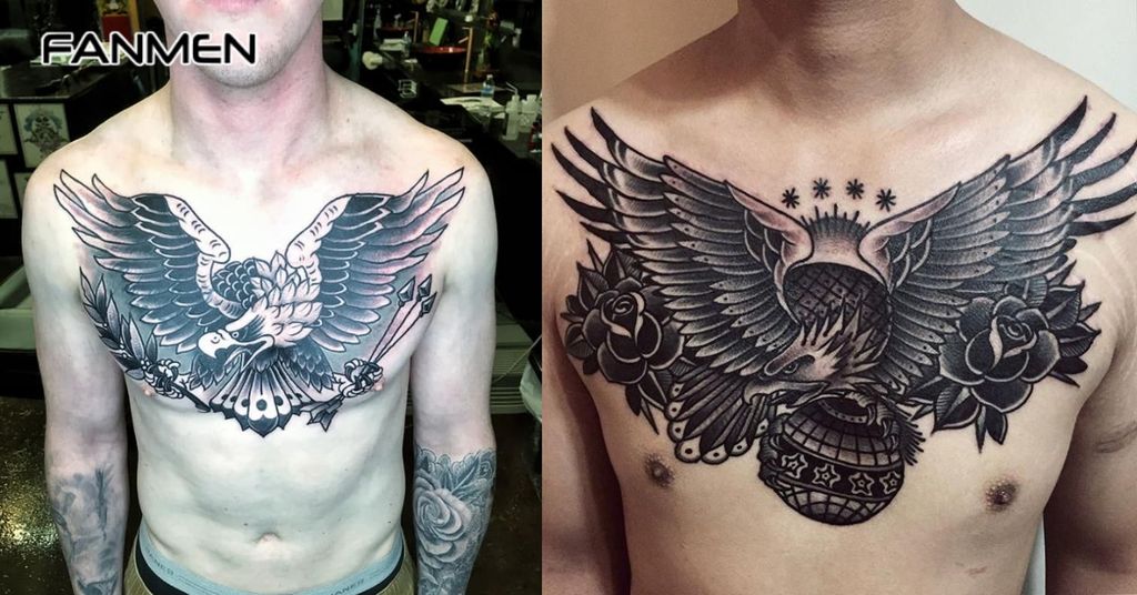 Hình Xăm Full Ngực Phong Cách Âu Mỹ 3