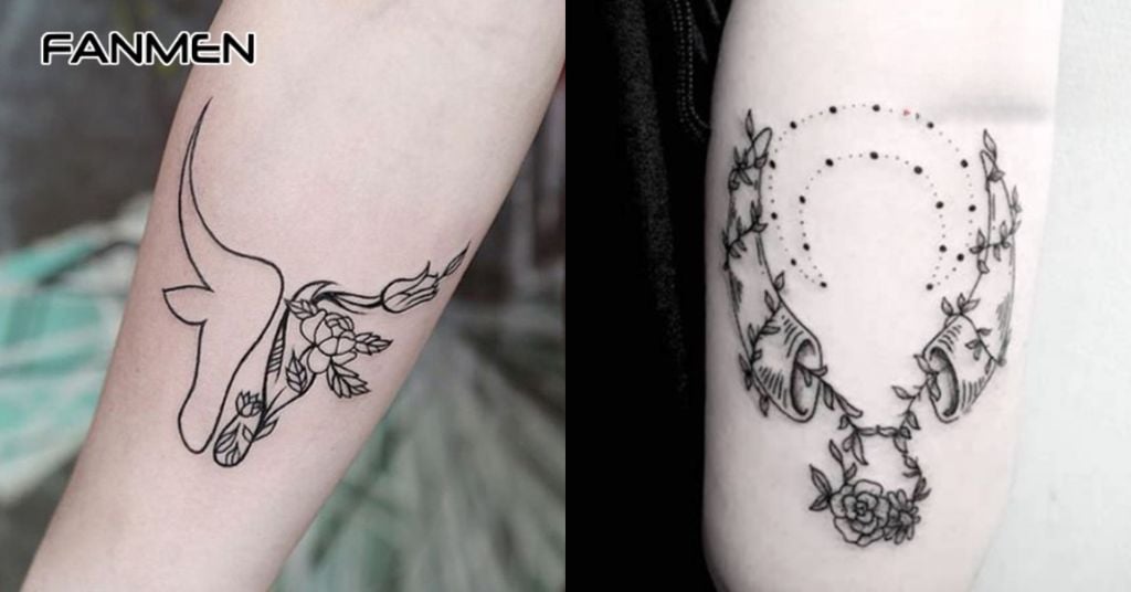 Hình Xăm Kim Ngưu Kết Hợp Yếu Tố Khác 1