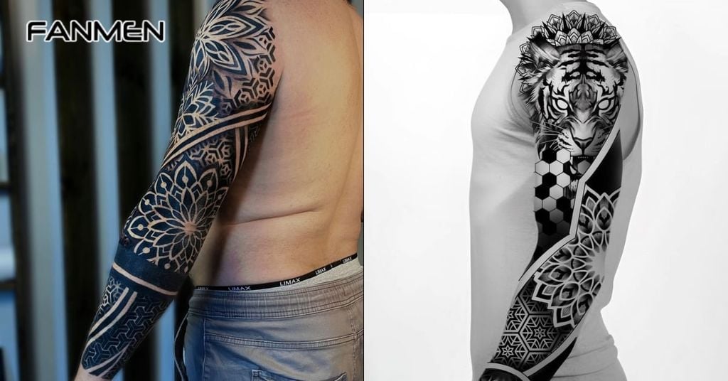 Hình Xăm Mandala Kiểu Tattoo Sleeve 2