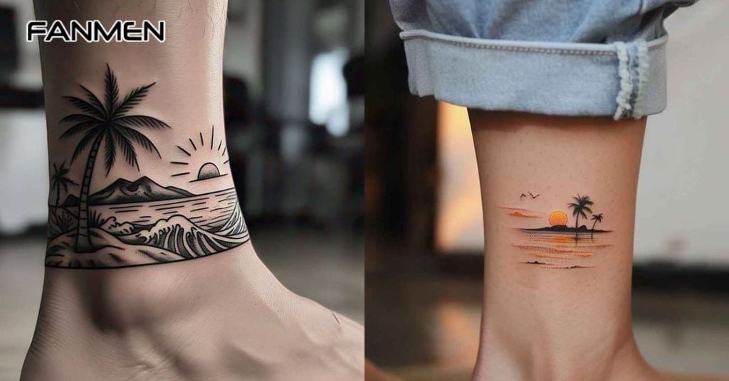 Hình xăm mắt cá chân độc đáo và phá cách 2