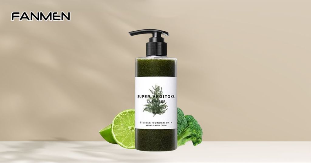 Sữa rửa mặt Super Vegitoks Cleanser màu xanh lá
