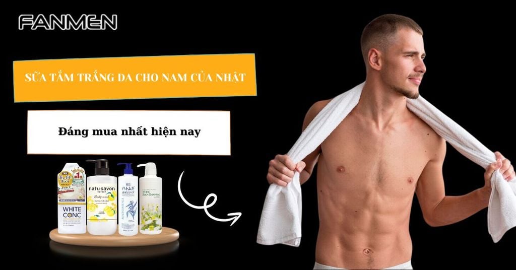 Sữa tắm trắng da cho nam của Nhật