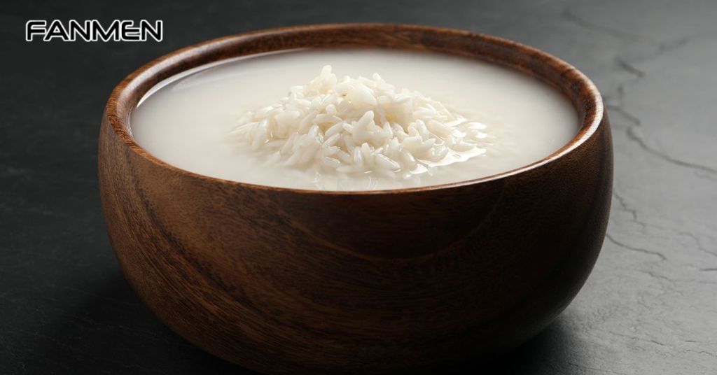 Súc miệng trực tiếp bằng nước vo gạo