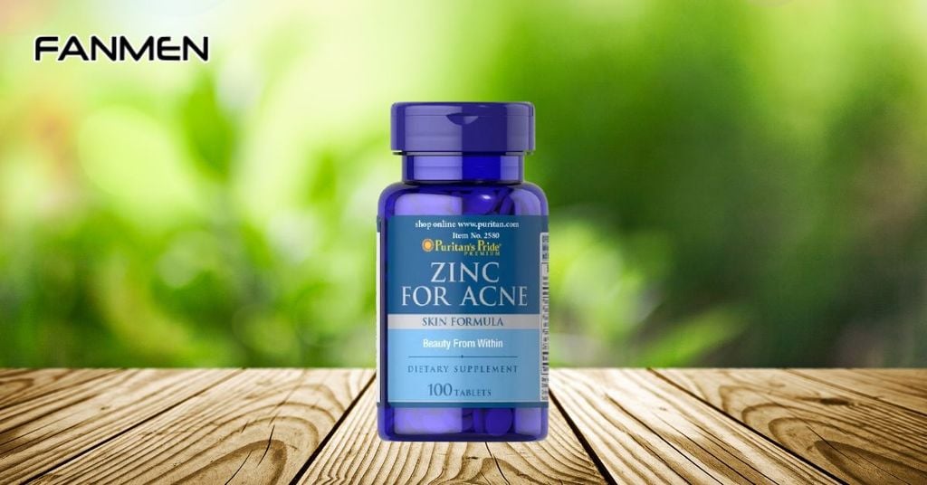 Thuốc trị mụn nam Puritan’s Pride Zinc for Acne