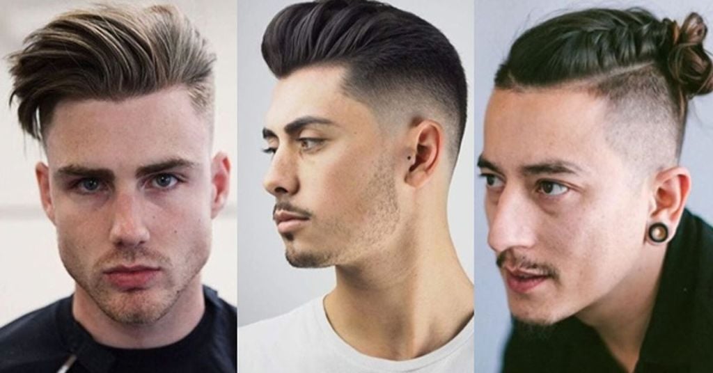 tóc 2 mái nam mặt dài