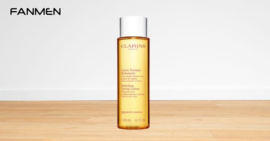 Toner dành cho da mụn đầu đen Clarins Toning Lotion With Camomile