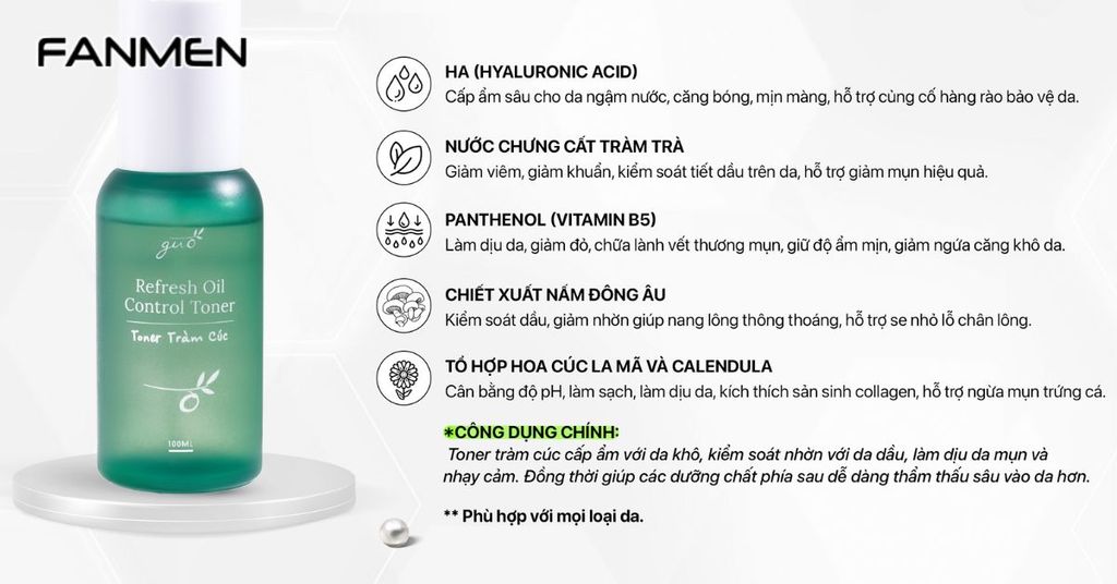 Toner Việt Nam GUO tràm trà