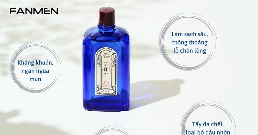 Toner Nhật Bản cho da dầu mụn Meishoku Bigansui